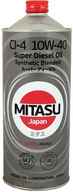 Mitasu Super Diesel CI-4 10W-40, 1л.