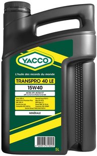 Yacco Transpro 40S LE 10W-40, 5л.