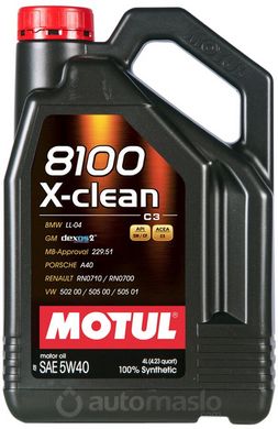 Motul 8100 X-clean 5W-40, 4л.