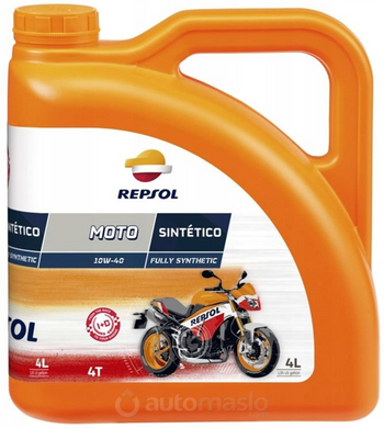 REPSOL MOTO SINTETICO 4T 10W40, 4л