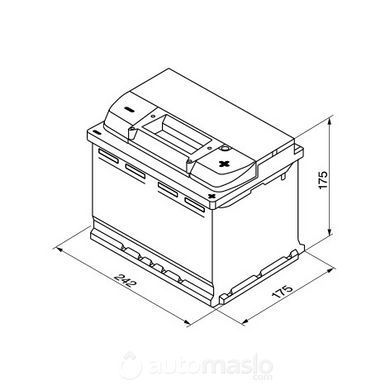 Автомобільний акумулятор BOSCH S4 004 12V 60Ah 540A (0092S40040)
