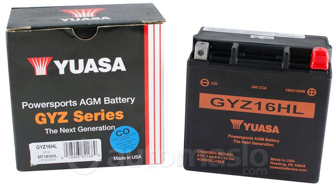 Мото аккумулятор Yuasa МОТО High Performance MF VRLA Battery 12V 16.8Ah GYZ16HL