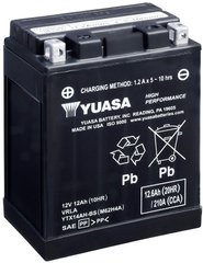 Мото аккумулятор Yuasa МОТО High Performance MF VRLA Battery AGM 12V 12,6Ah YTX14AH-BS (сухозаряженный)