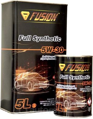 Моторное масло FUSION Full Syntetic 5W30 CF; SL 4L METAL