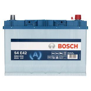 Автомобільний акумулятор BOSCH S4 E42 12V 85Ah 800A EFB (0092S4E420)