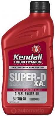 Kendall Super-D XA Liquid Titanium API CK-4 15W-40 0,946л