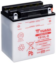 Мото аккумулятор Yuasa МОТО YuMicron Battery 12V 11,6Ah YB10L-B (сухозаряженный)