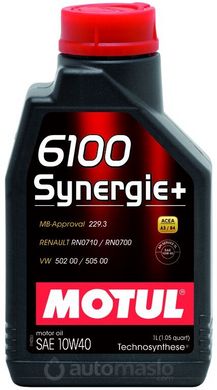 Акция_Motul 6100 Synergie+ 10W-40, 1л.