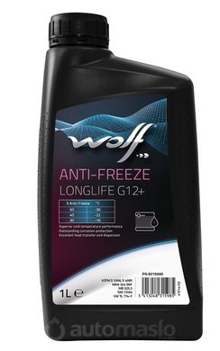 Антифриз-концентрат WOLF ANTI-FREEZE LONGLIFE G12+, 4л