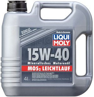 Liqui Moly МoS2 Leichtlauf 15W-40, 4л.