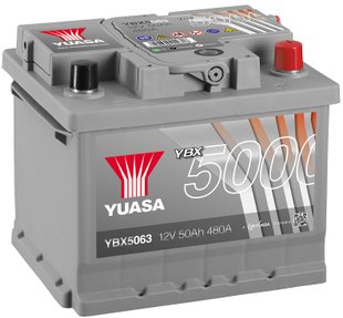 Автомобильный аккумулятор Yuasa Silver High Performance Battery 12V 52Ah YBX5063 (0)