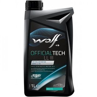 WOLF OFFICIALTECH 0W-30 LL III FE, 1л