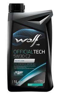 WOLF OFFICIALTECH 5W-30 C2, 1л