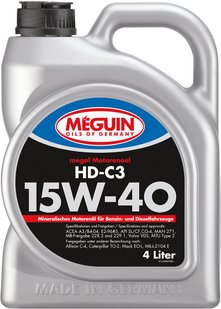 Meguin megol motorenoel HD-C3 15W-40, 4л.