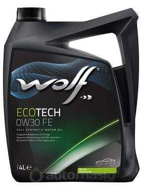 WOLF ECOTECH 0W-30 FE, 4л