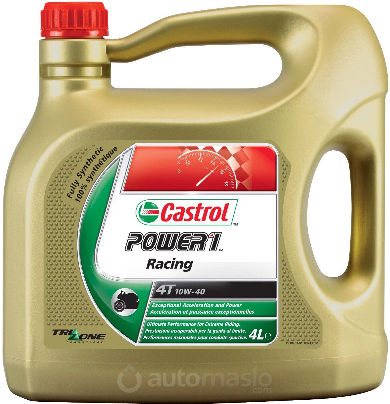 Castrol Power 1 Racing 4T 10W-40, 4л. - Автомасла -  машинное .