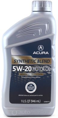 Acura Motor Oil 5W-20, 946мл