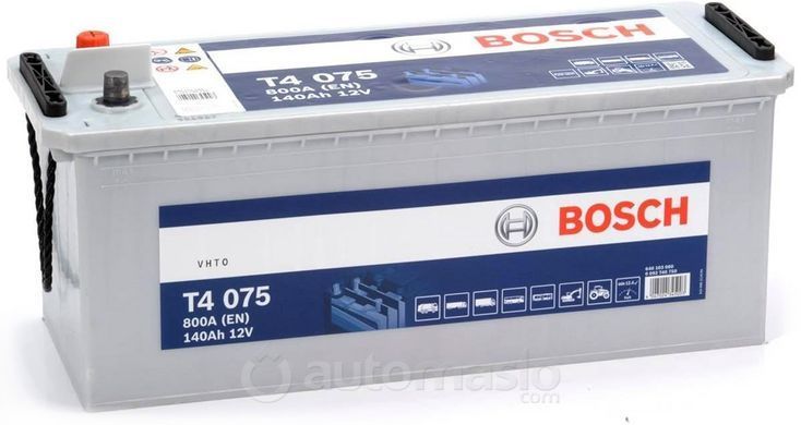 Акумулятор BOSCH T4 075 12V 140Ah 800A D4 (0092T40750)