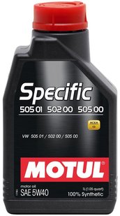 Motul Specific 505.01/502.00 5W-40, 1л.