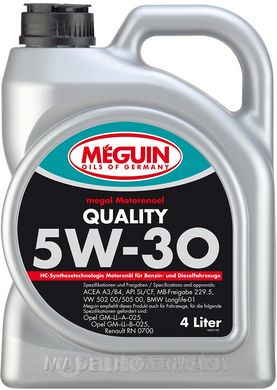 Meguin megol motorenoel Quality 5W-30, 4л.