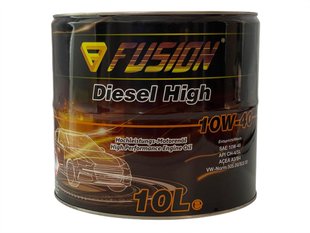 Моторне мастило FUSION Diesel High 10W40 10L METAL