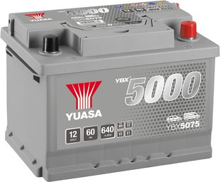 Автомобильный аккумулятор Yuasa Silver High Performance Battery 12V 60Ah YBX5075