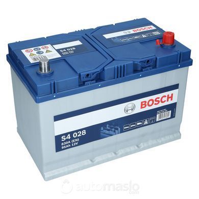 Автомобильный аккумулятор BOSCH S4 028 12V 95Ah 830A (0092S40280)