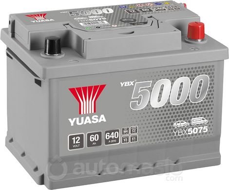 Автомобильный аккумулятор Yuasa Silver High Performance Battery 12V 60Ah YBX5075