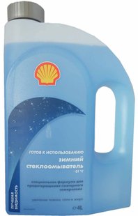 Зимний стеклоомыватель SHELL Winter Screenwash ready to use -21°С, 4л.