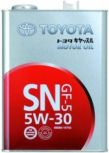 Toyota Motor Oil SN GF-5 5W-30, 4л.