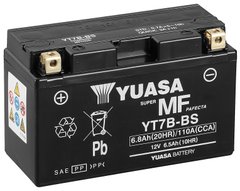 Мото аккумулятор Yuasa МОТО MF VRLA Battery AGM 12V 6,5Ah YT7B-BS (сухозаряженный)