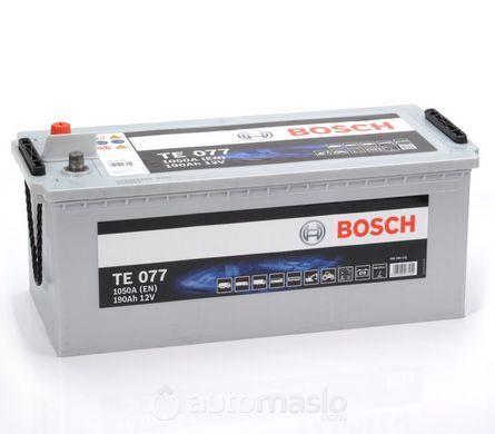 Акумулятор BOSCH TE 077 12V 190Ah 1050A D5 (0092TE0777)