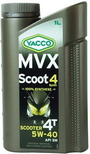 Yacco MVX SCOOT 4 SYNTH 5W-40, 1л.