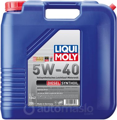 Liqui Moly Diesel Synthoil 5W-40, 20л.