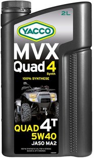 Yacco MVX Quad 5W-40, 2л.