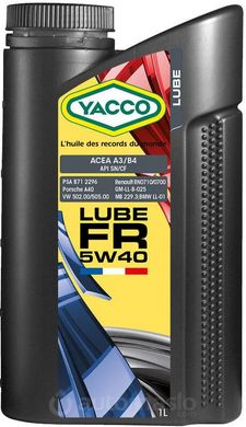 Yacco LUBE FR 5W-40, 1л.