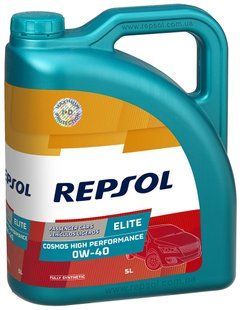 REPSOL ELITE COSMOS HIGH PERFORMANCE 0W40, 5л