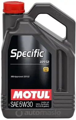 Motul Specific 229.52 5W-30 - купить моторное масло и фильтры в Киеве, автомасла - интернет магазин Automaslo, заказать Моторные масла с доставкой в Украине