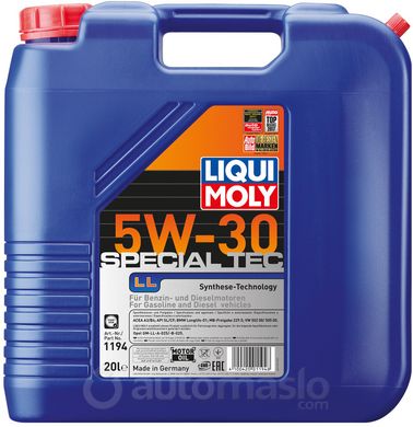 Liqui Moly Special Tec LL / OPEL 5W-30, 20л.