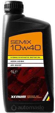 Акція_Xenum SEMIX 10W-40 | Hybrid Synthetic, 1л