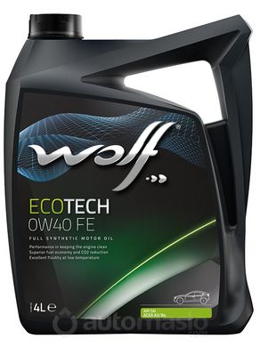 WOLF ECOTECH 0W-40 FE, 4л