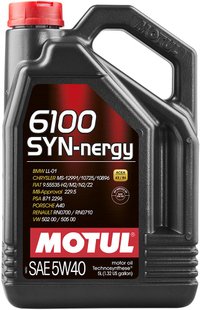 Motul 6100 Syn-nergy 5W-40, 5л.