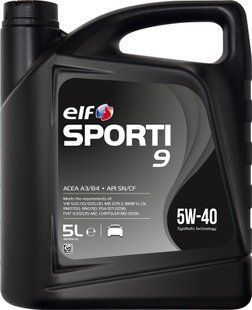 ELF Sporti 9 5W-40, 5л.