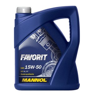 Mannol Favorit 15W-50, 5л.