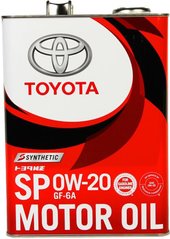 Toyota Motor Oil SP GF-6 0W-20, 4л.