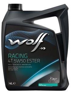 WOLF RACING 4T 5W-50 ESTER, 4л