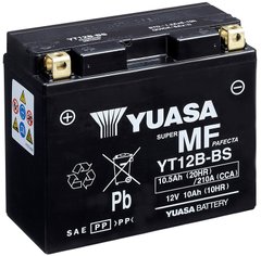 Мото аккумулятор Yuasa МОТО MF VRLA Battery 12V 10,5Ah YT12B-BS (сухозаряженный)