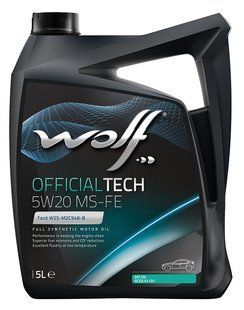 WOLF OFFICIALTECH 5W-20 MS-FE, 5л