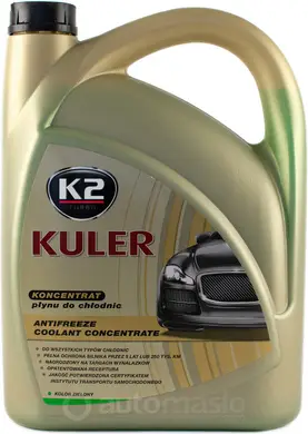Антифриз-концентрат K2 KULER зеленый - купить моторное масло и фильтры в Киеве, автомасла - интернет магазин Automaslo, заказать Охлаждающие жидкости с доставкой в Украине