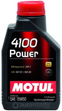 Акция_Motul 4100 Power 15W-50, 1л.